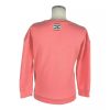 Peach Pink Cotton Sweatshirt with Front Print and Logo Patch 40 IT Women