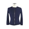 Genuine Reverse Calfskin Jacket with Corduroy-like Stitching 44 IT Women