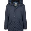 Mens Technical Fabric and Cotton Jacket with Hood XL Men