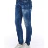 Worn Wash Skinny Denim Jeans with Multi-Pockets Women – W26 US