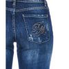 Worn Wash Skinny Denim Jeans with Multi-Pockets Women – W26 US