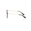 Aviator Eyeglasses with Black Profile and Gold-colored Metal Rods One Size Women