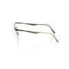 Gold Glitter Metal Clubmaster Eyeglasses One Size Women