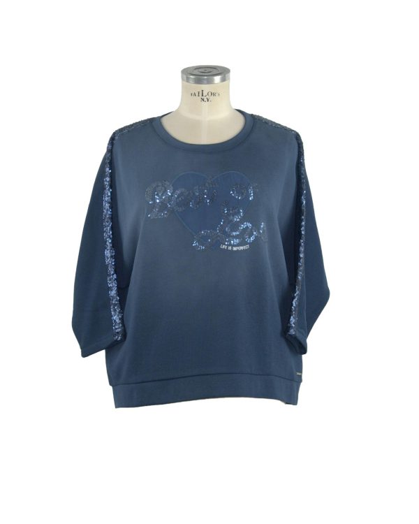 Luxury Crewneck Sweatshirt with Long Sleeves. 44 IT Women