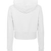 White Hoodie with Rhinestone Logo XS Women