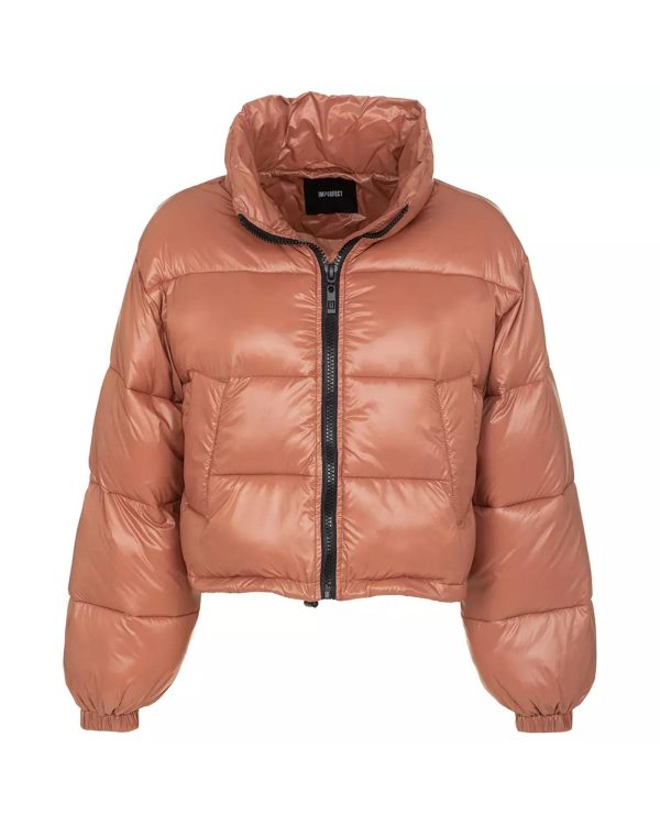 Short Down Jacket with Zip Closure and Side Pockets 44 IT Women