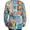 Dolce & Gabbana Robe Jacket with Majolica Pattern 48 IT Men