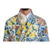 Dolce & Gabbana Robe Jacket with Majolica Pattern 48 IT Men