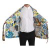 Dolce & Gabbana Robe Jacket with Majolica Pattern 48 IT Men