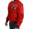 Dolce & Gabbana Bomber Jacket with Multicolor Motive Men – 50 IT