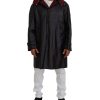 Hooded Parka Coat with Button Closure and Logo Details Men – 46 IT