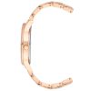 Fashion Rose Gold Analog Watch with Rhine Stone Facing One Size Women