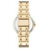 Gold Rhinestone Fashion Watch One Size Women