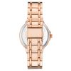 Rose Gold Fashion Watch with Rhine Stone Facing One Size Women