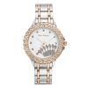 Silver Rhinestone Analog Fashion Watch One Size Women