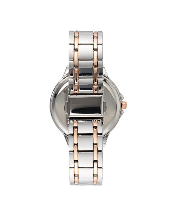 Silver Rhinestone Analog Fashion Watch One Size Women