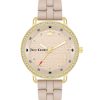 Golden Fashion Analog Watch with Rhinestone Facing One Size Women