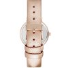 Rose Gold Rhinestone Fashion Analog Watch with Leatherette Strap One Size Women