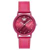 Womens Pink Analog Fashion Watch with Rhinestone Facing One Size Women