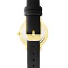 Gold Fashion Analog Womens Watch with Quartz Movement and Leatherette Strap One Size Women