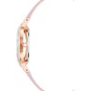 Rose Gold Fashion Quartz Watch with Leatherette Wristband One Size Women