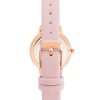 Rose Gold Fashion Quartz Watch with Leatherette Wristband One Size Women