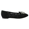 Dolce & Gabbana Elegant Vally Lace Flat Shoes 35 EU Women