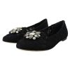 Dolce & Gabbana Elegant Vally Lace Flat Shoes 35 EU Women