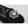 Dolce & Gabbana Elegant Vally Lace Flat Shoes 35 EU Women