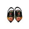 Dolce & Gabbana Slingbacks Flats with Multicolor Floral Print 36 EU Women