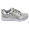 Gisella Sneakers – Silver Polyester Sneakers with Logo Details Women – 36 EU