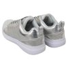 Gisella Sneakers – Silver Polyester Sneakers with Logo Details Women – 36 EU