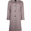 Woven Virgin Wool Coat with Four-Button Design 44 IT Women