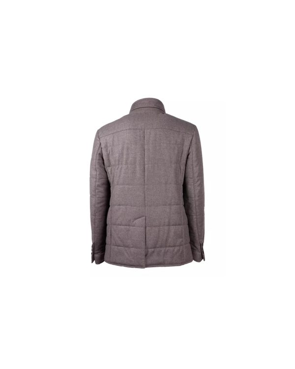 Tessuto Wool and Cashmere Coat with Button Closure 48 IT Men