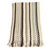 Fringed Geometric Fantasy Scarf One Size Women