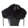 Dolce & Gabbana Black Fox Fur Shoulder Wrap Women – M