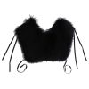 Dolce & Gabbana Black Fox Fur Shoulder Wrap Women – M