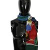 Dolce & Gabbana Mens Scarf – Multicolor Sorrento Print One Size Men