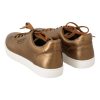 Fashion Casual Sneakers with Metallic Gold Finish 39 EU Men