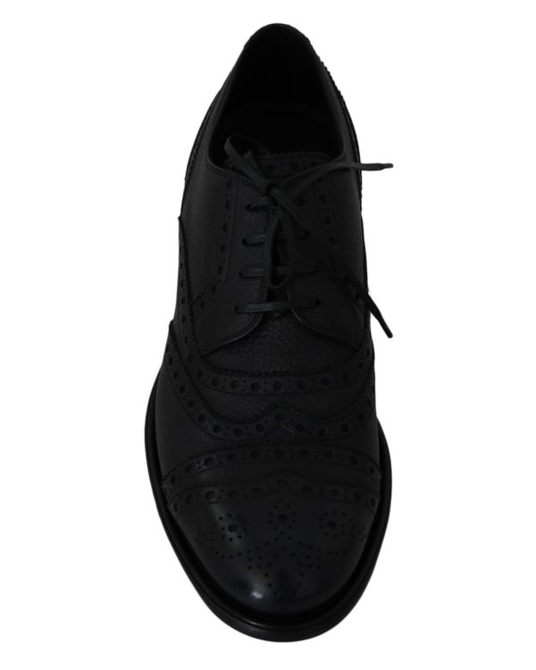 New Dolce & Gabbana Derby Taormina Wingtip Dress Shoes Men – 39 EU