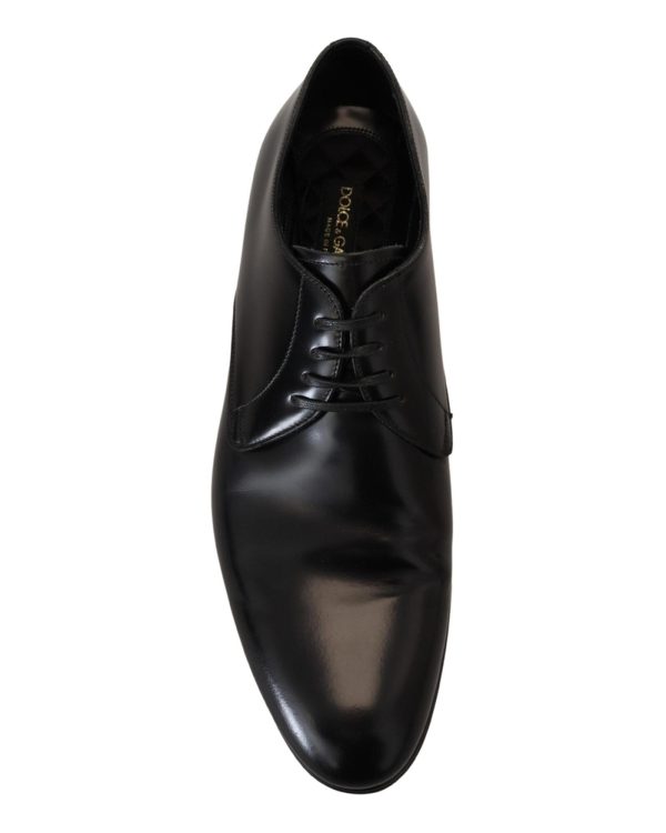 Derby Dress Formal Shoes with Leather Sole and Logo Details Men – 42.5 EU