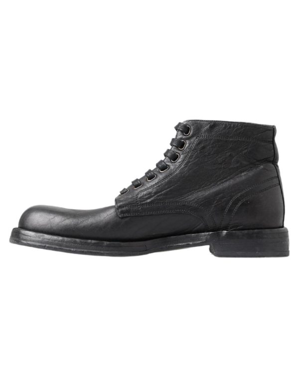 Dolce & Gabbana Mens Lace Up Boots Men – 44 EU