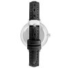 Silver Analog Rhine Stone Fashion Watch with Leatherette Strap One Size Women