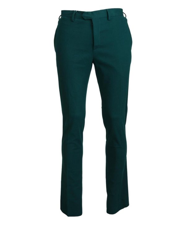 Brand New BENCIVENGA Green Cotton Pants Men – 46 IT