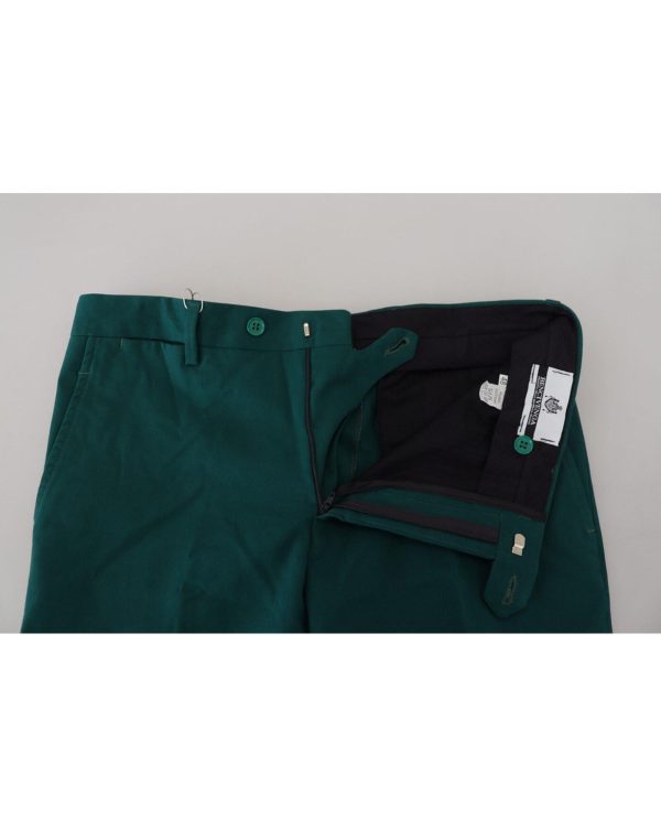 Brand New BENCIVENGA Green Cotton Pants Men – 46 IT