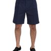 Authentic Dolce & Gabbana Chino Shorts with Logo Details Men – 48 IT