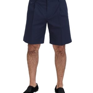 Authentic Dolce & Gabbana Chino Shorts with Logo Details Men