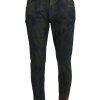 New Dolce & Gabbana Skinny Denim Pants with Logo Details Men – 44 IT