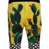 Authentic Dolce & Gabbana Multicolor Cactus Print Sweat Shorts Men – 44 IT