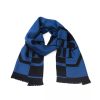 Logo Fringed Hem Scarf One Size Men